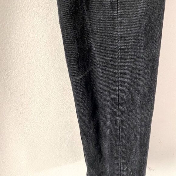 Reformation Denim Skinny French High Rise Button Fly Charcoal Black in Thames 26 - Picture 6 of 11